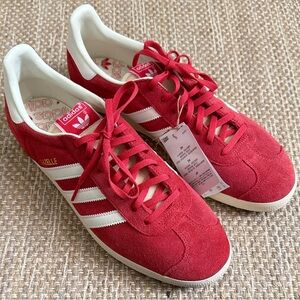 Adidas Red Suede Women's Gazelle Sneakers Size 11 NWT